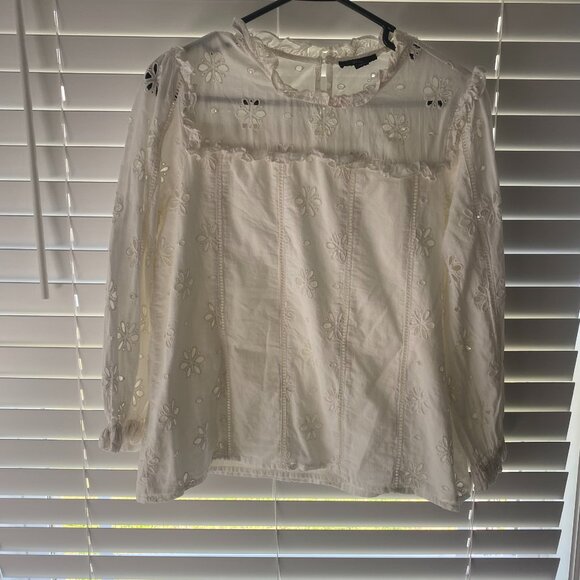 J. Crew Daisy Long Sleeve Blouse - Picture 3 of 11